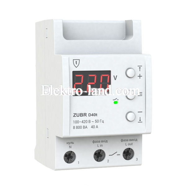 Защита от перенапряжения в сети ZUBR D40t 